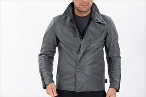 クシタニ K-0718 ウイングジャケット グレー　L K-0718 WING JACKET(MOTORCYCLE LEATHER JACKET)｜KUSHITANI JAPAN